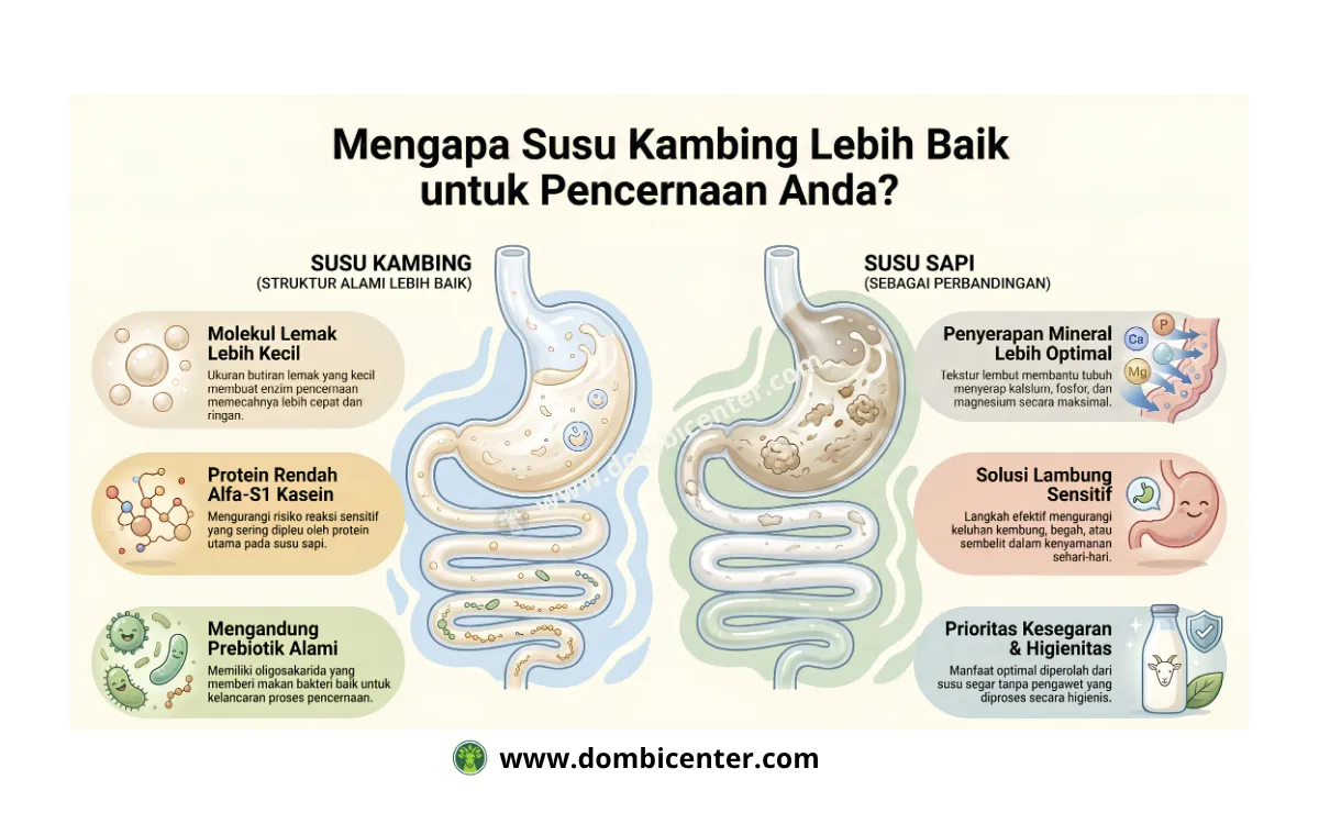 5 Manfaat Susu Kambing untuk Kesehatan Pencernaan | Dombi Center